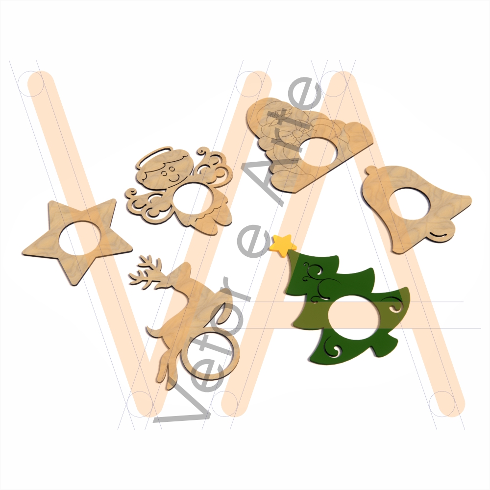 Anéis de Guardanapo de Natal - Imagem 2