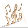Apliques Notas Musicais