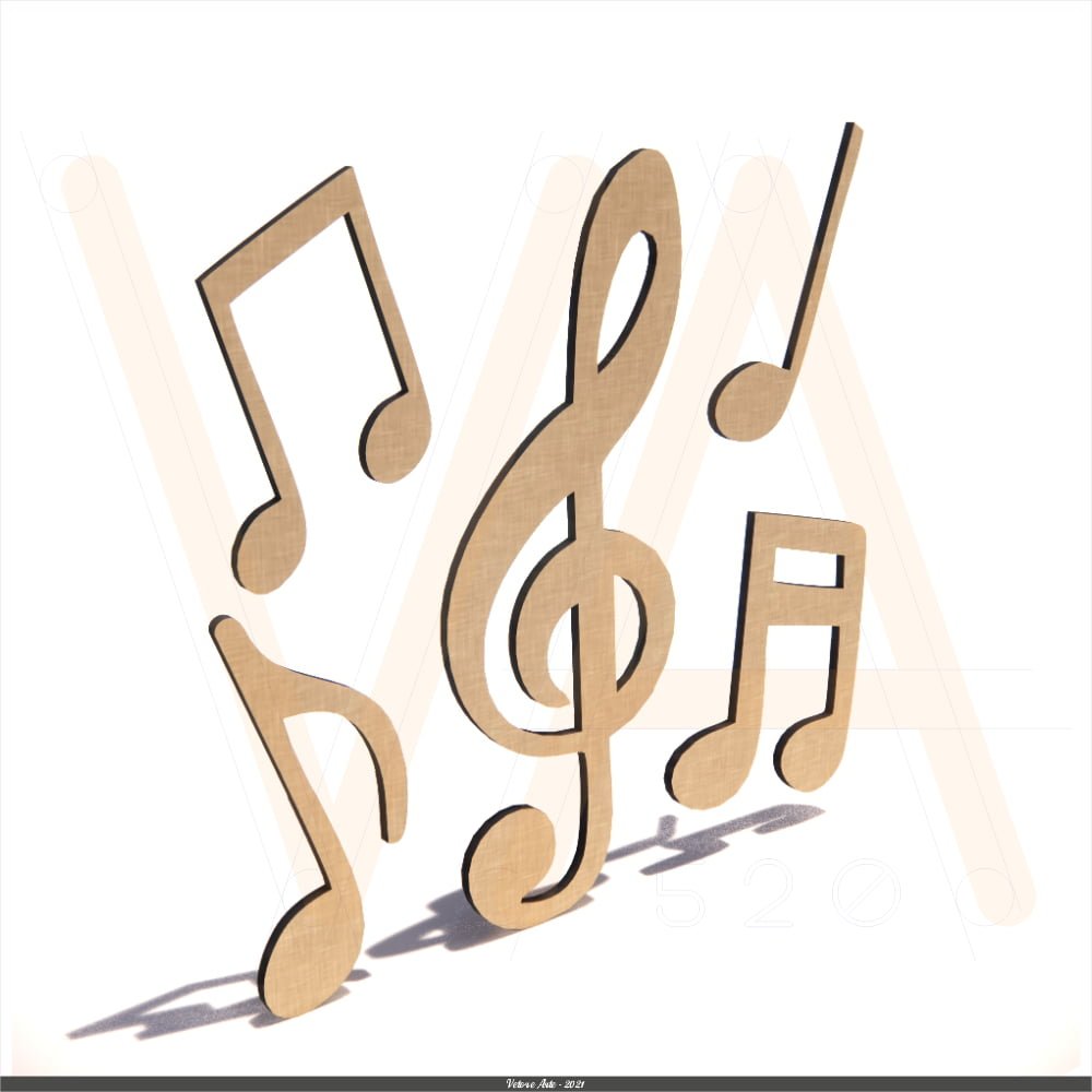 Apliques Notas Musicais