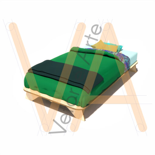 Cama Oriental, Solteiro - Imagem 2