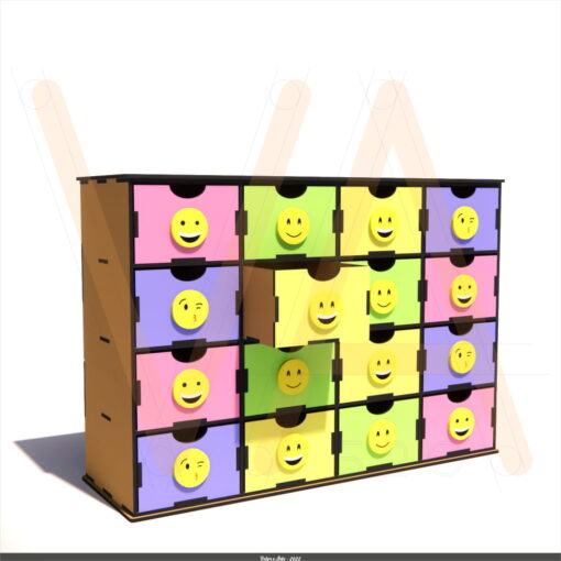 Mini Gaveteiro Emoticon