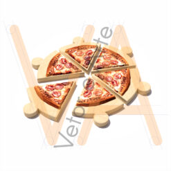 Disco de Pizza Fatiado