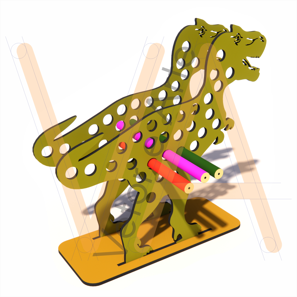 Dinossauro Porta Lápis