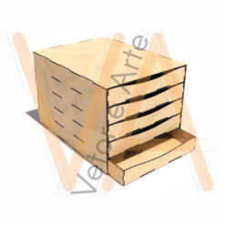 Organizador A4 5 Gavetas