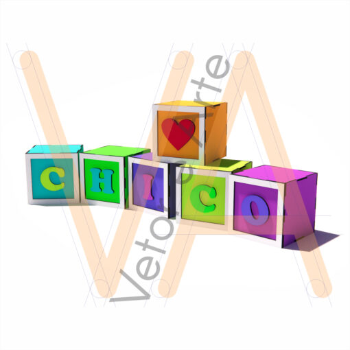 Cubos Letra 10cm