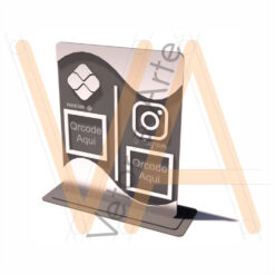 Placa QRCode + Instagram
