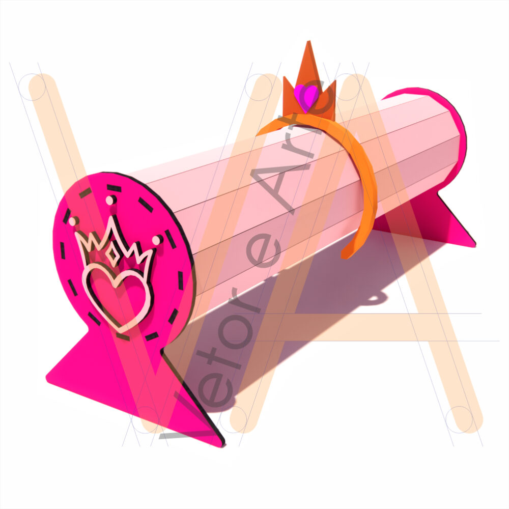 Porta Tiaras, Circular+Coração