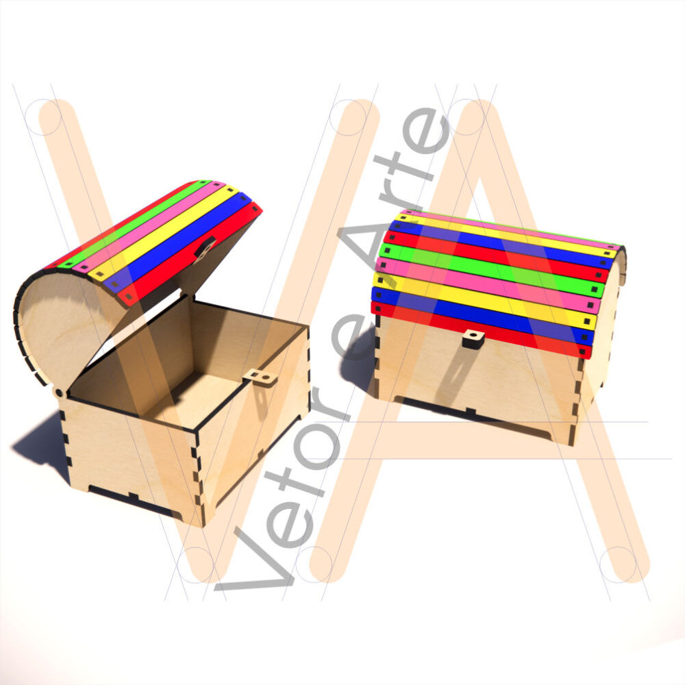 Mini Baú Cadeado