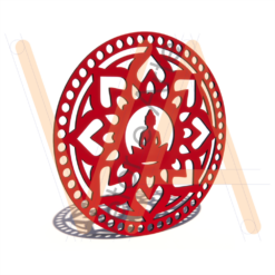 Mandala Decorativa Buda