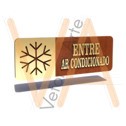 Placa Sinalização Ar Condicionado