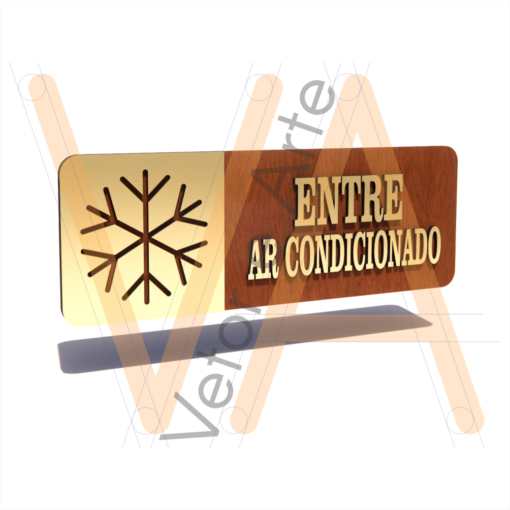 Placa Sinalização Ar Condicionado