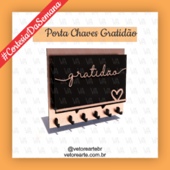 #R17 - Porta Chaves Gratidão