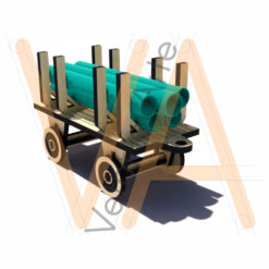 Mini Locomotiva a Vapor - Vagão Prancha