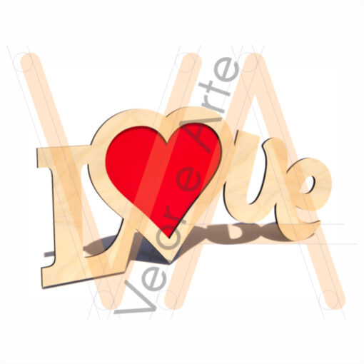 Porta Retrato Love Word