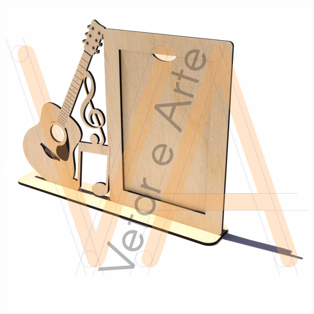 Porta Retrato Viola & Notas