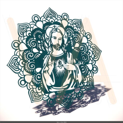Mandala Coração de Jesus