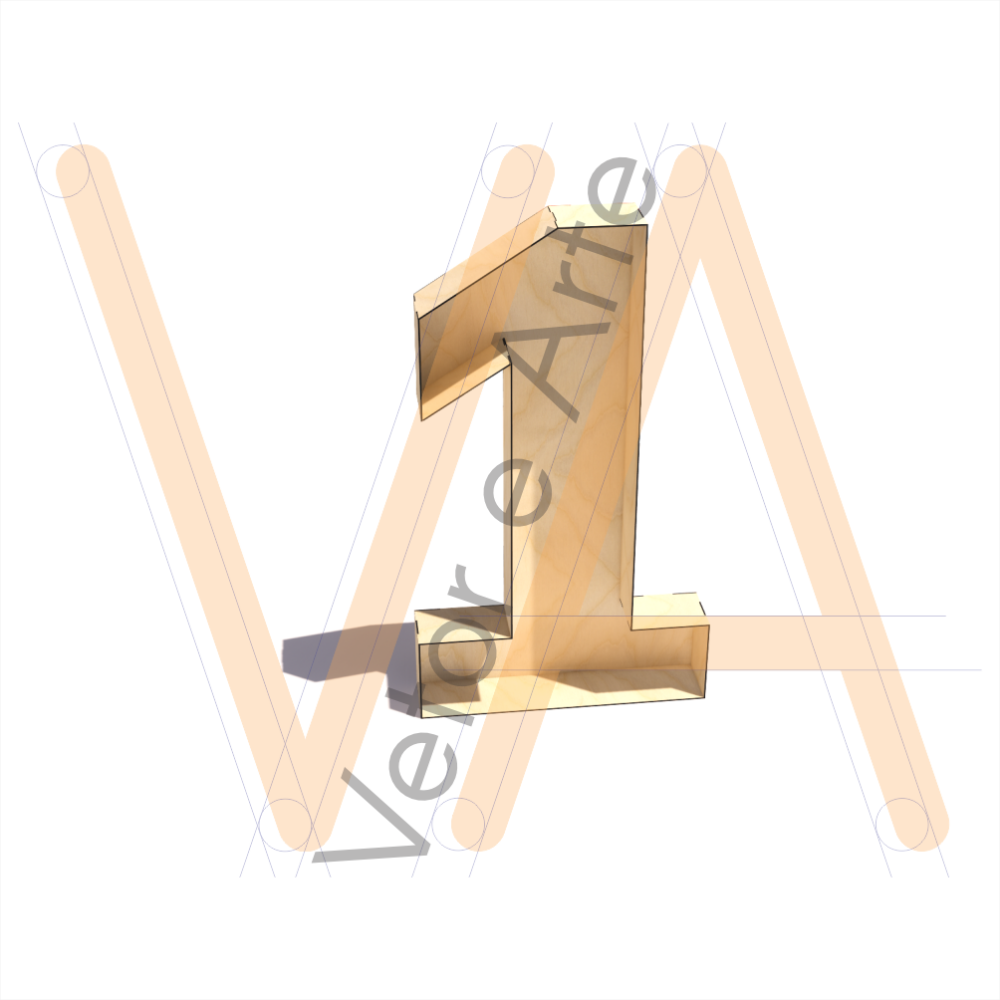 Número 1 - 100 cm
