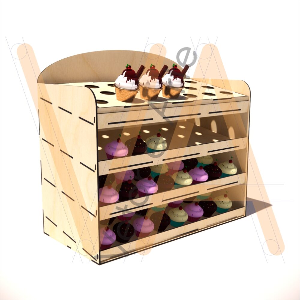 Expositor de Doces e Cones