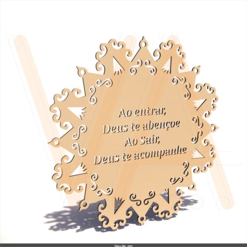 Placa Deus Abençoe