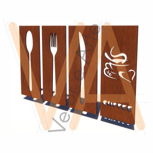 Quadro Talheres E Café