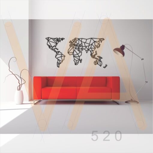 Mapa Mundi Low Polly