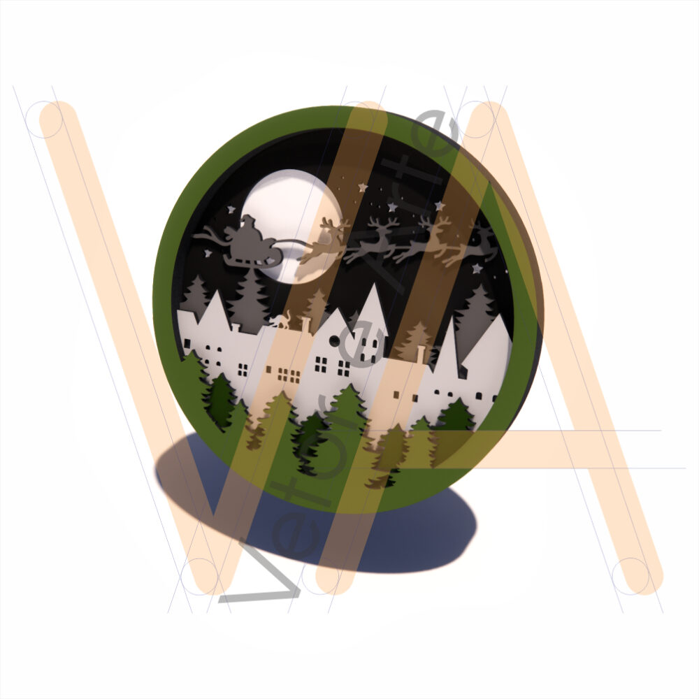 Paisagem de Natal - Circular