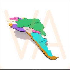 Mapa Decorativo, América Latina