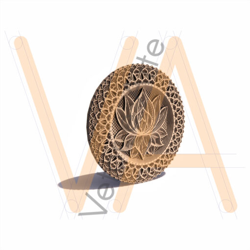 Mandala Lotus em Camada
