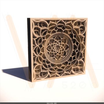 Quadro Mandala Atomus