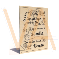 Quadro Família é Benção