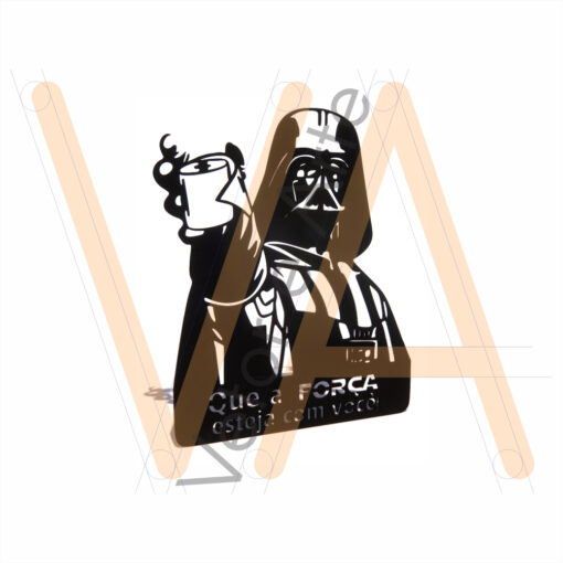 Placa Banheiro Darth Vader