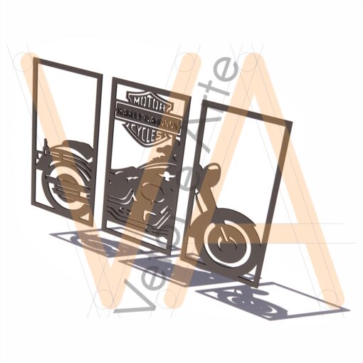 Quadro Harley, 3 Partes