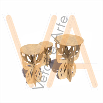 Mesas Decor - Trio Borboleta