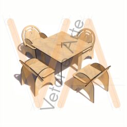 Conjunto Mesa e Cadeiras Infantil (12mm)