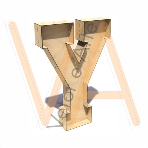 Letra Caixa Y