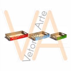 Trio Bandejas Com Carinho