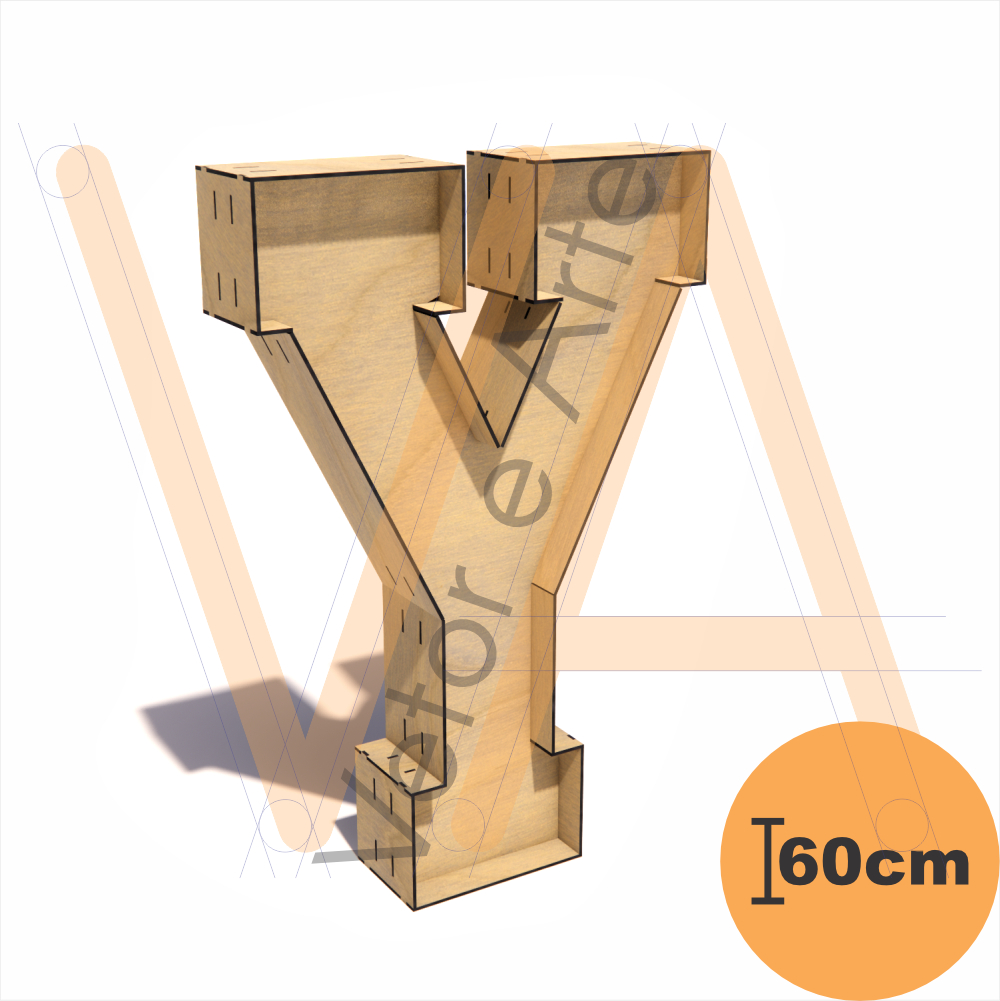 Letra Y - 60cm