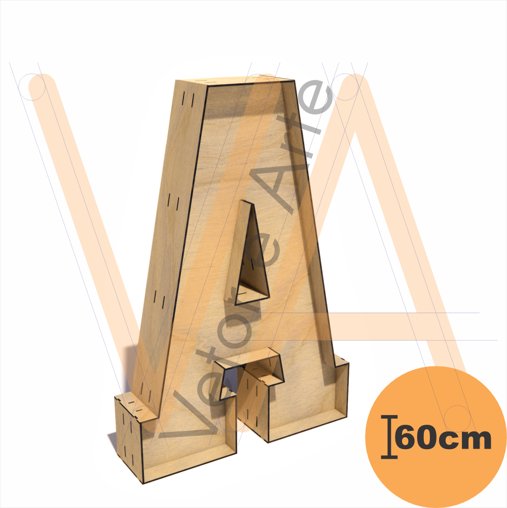 Letra A - 60cm