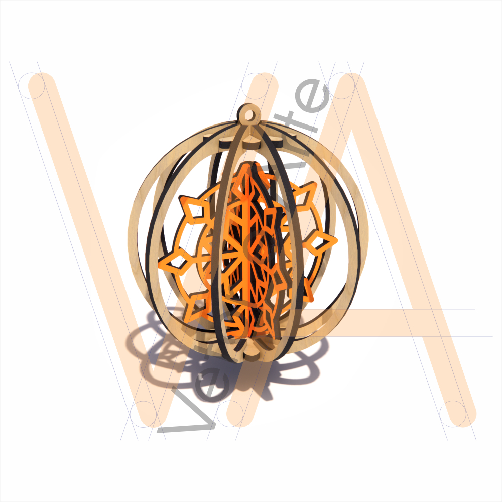 Bolinha 3D, Floco de Neve